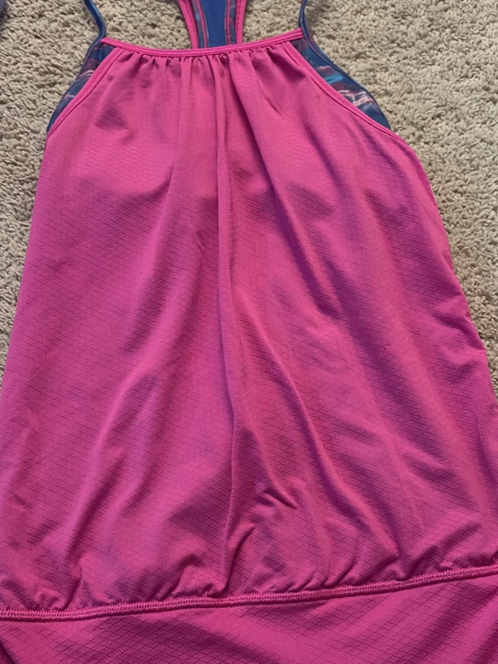 Ivivva Girls Fuchsia Athletic Tank with Contrast Straps